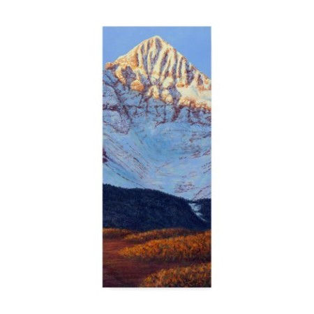 James W. Johnson 'Wilsons Peak In Fall' Canvas Art,20x47